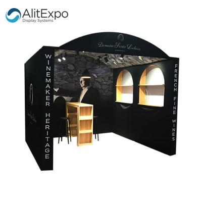 China interior & Outdoor Promotion Hot Sale Display Exhibit Rack Exhibition Booth For Trade Show for sale