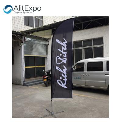 China Outdoor Advertising Flag Banner Printing FLYING Promotional Beach Flag for sale