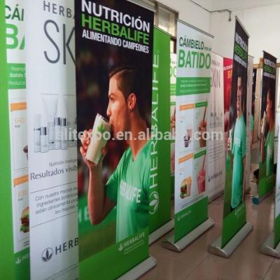 China Publicity & 2019 Promotion Trade Show Display Quality Retractable Roll Up Banner Stand Floor Display Trade Show Exhibit Store for sale