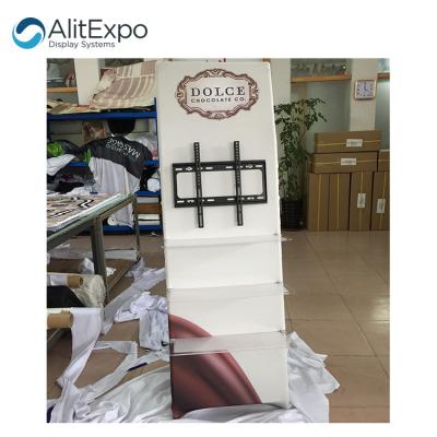 China Publicity & Professional Aluminum Promotion Trade Show Display China Fabric Advertising Literature Display for sale