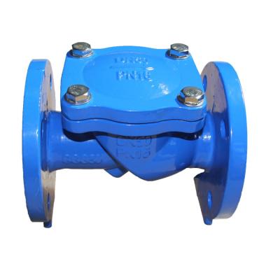 China General Cast Iron Swing Check Valve PN16 Flanged Flexible Disc Check Valve for sale