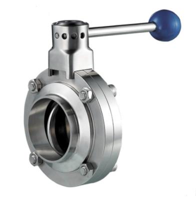 China Manufacturers ss304 ss316 butterfly valve general direct sanitary welding special butterfly valve for food and beverage for sale