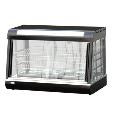 China Stainless Steel Commercial Electric Glass Heated Showcase for sale