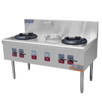 China 201/304 Stainless Steel Heavy Duty Commercial Gas Cooker Restaurant Beijing Style Kitchen Gas Cooker Stove for sale