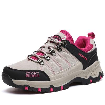 China Lace Up New Pink Hiking Wading Shoes Wear Resistant Women's Hiking Shoes Breathable And Lightweight Women's Shoes for sale