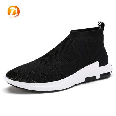 China Fashion Trend Custom Multicolor Men Knit Comfortable Summer Mesh Sock Shoes for sale