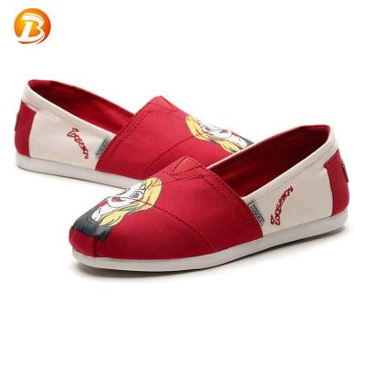 China Other Latest Cartoon Print Girls Breathable Canvas Shoes Girls Fashion Sports Shoes for sale