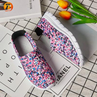 China 2022 new casual fashion trend beach shoes ladies woven shoes low price for sale