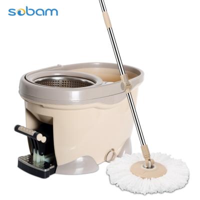 China Good workable quality and cheap price assemble 360 ​​degree rotation turbo mop magic bucket with floor easy cleaning mop for sale