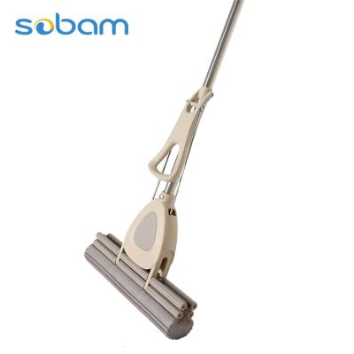 China Widely Used Sustainable Special Design Roller Broom , Sponge Mop Telescopic Flat Magic Broom Series for sale