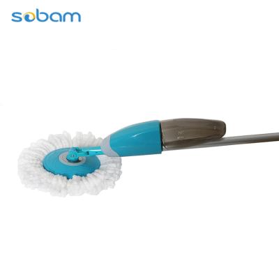 China Hot sale viable aluminum pole easy spray broom, blue magic water spray broom for home for sale