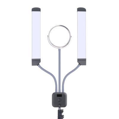 China Plastic Core Double Arms Fill Light LED Light For Mirror Camera Smartphone 3000k- 5500k for sale