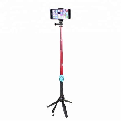 China Flexible Selfie Stick with Portable Tripod Mount Adapter and Remote Control for Phone Digital Cameras Sport Camera for sale