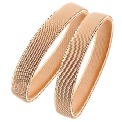 China Fashion Elastic Hot Sale Style Rose Gold Arm Holders Metal Elastic Bracers For Men's Shirt Sleeve Armholders for sale