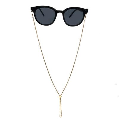 China CLASSIC High Quality Glasses Chains Stainless Steel 2mm Square Bead Metal Adjustable Sunglasses Chains For Women for sale