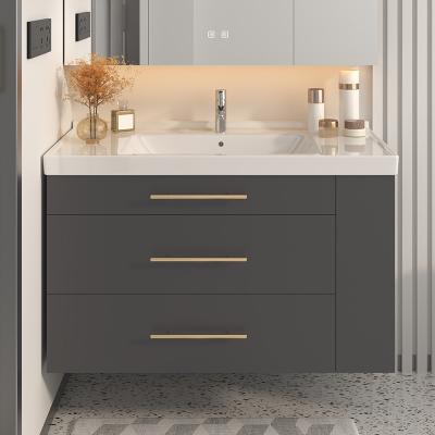 China Modern Modern Mirror Cabinet Designs Luxury Small Bathroom Vanity With Sink Bathroom for sale