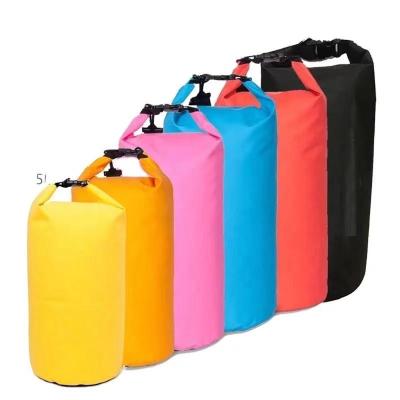 China Sports and Leisure Waterproof PVC Mesh Fabric Bucket Bag Sports Bag Outdoor Waterproof Beach Swimming Waterproof Bucket Bag for sale