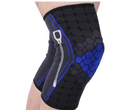 China Fitness / Outdoor Sports Newcomer Customized Size Nylon Elastic Comfortable Breathe Free Compression Knee Brace Sleeves for sale