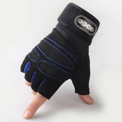 China Weightlifting Unisex Sports Gloves Cross Training Half Finger Gym Fitness Gloves for sale