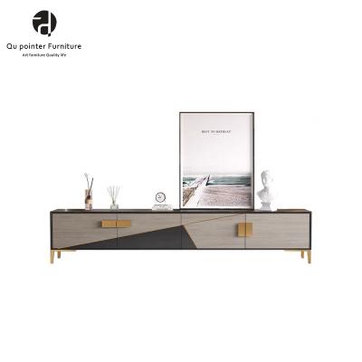 China Adjustable Modern Luxury Modern TV Stand Cabinet TV Cabinet (Others) Modern Living Room Furniture for sale