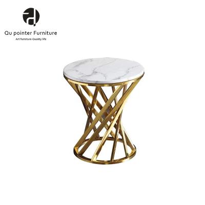 China Canton luxury coffee tables factory direct sale high quality adjustable wrought iron Nordic marble coffee table for sale