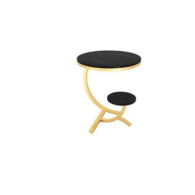 China Spiral Shape Adjustable Home Living Room Furniture Small (Height) Coffee Table For Furniture Marble Top End Table for sale