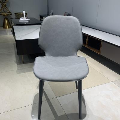 China (Others) Foshan Adjustable Modern High Quality Luxury Cheap Dining Chair Leather Chair Family Furniture for sale