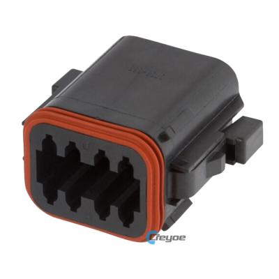 China Automotive 8 Way Socket Female Black Connector DT06-08SB German DT Housing Series for sale