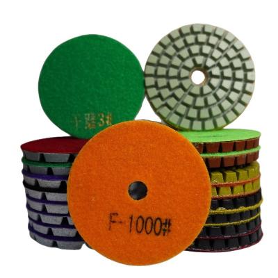 China For Processing Natural Stones In Concrete Wet Polishing Pads Of Various Shape Diamond Wet Polishing Pads Granite Wet Polisher for sale