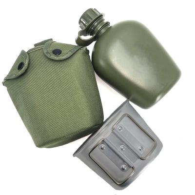 China Viable Multifunctional Military Water Bottle Set Outdoor 1000ml Camping For Army Water Bottle Canteen Aluminum for sale