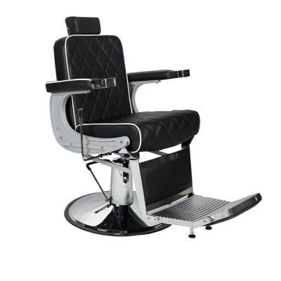 China Modern wholesale premium foot pump sit hairdressing message salon chair men leather barber chair for sale