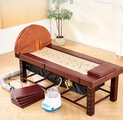 China Traditional Medicine Steaming Physiotherapy Bed Whole Body Steam Beauty Facial Steaming Bed Sweating Moxibustion Steaming Bed for sale