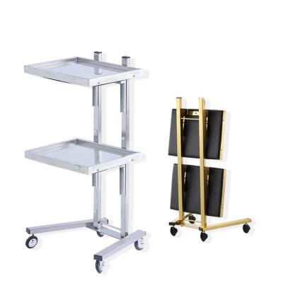 China High Quality Gold Modern Mobile Hair Nail Salon Styling Car Beauty Salon Tool Car Hair Salon Trolley for sale