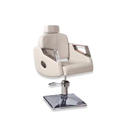 China Wholesale Modern Hairdressing Chair Classic Hair Salon Barber Chairs Customized Modern Style Beauty Furniture Leather PCs for sale