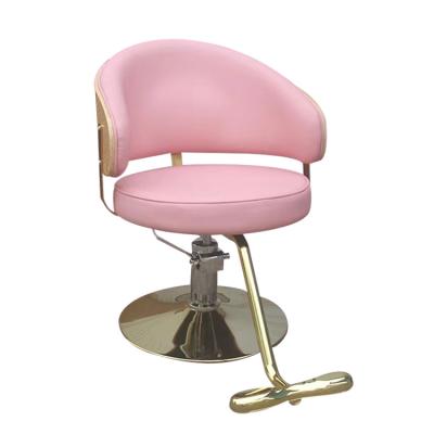 China Modern Pink Haircut Barber Chair Reclining Barber Chair Chairs Salon Furniture Set Modern Design Pink Hair Salon Equipment for sale