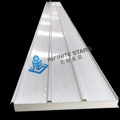 China Strong Color Steel Sandwich Panel PU 50 Type Environmental Protection Energy Saving Te koop