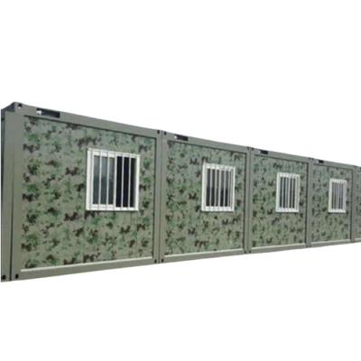 China Camouflage Prefabricated Mobile House Container Camp House for Emergency Rescue Epidemic Te koop