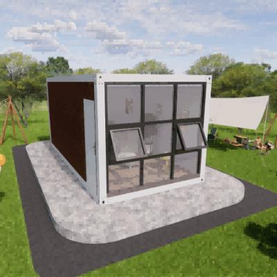 China Premade Team Building Area Collapsible Container House Portable Easy Employment for sale