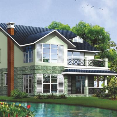 China Frame Light Steel Villa Modern Luxury Structural Steel Homes for sale