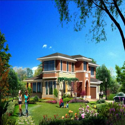 China Modern Prefabricated House Villa , Eco Friendly Steel Structure Villa for sale