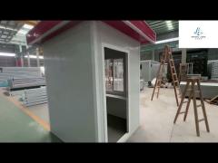 mobile steel security booth durable design