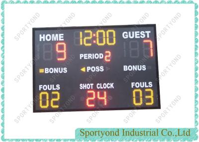 China Indoor Electronic Basketball Scoreboard for sale