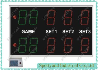 China Scorebord van het sporten het Elektronische Tennis met Draadloze rf-Controle, Gymnasiumscorebord Te koop