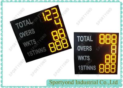 China Aluminum Outdoor Electronic Cricket Scoreboard With Sports Wireless RF Console for sale