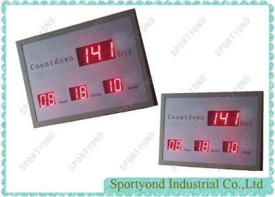 China Waterproof Outdoor Led Digital Clock Display , Low Energy Long Life Led for sale