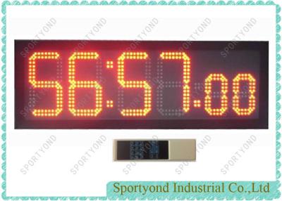 China Ultra Bright Led Digital Clock Display , Countdown And Clockwise Clock Time Board for sale