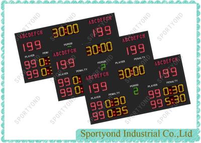 China Waterproof Outdoor Handball Scoreboard With Wireless RF Console , Red Yellow Green LED for sale