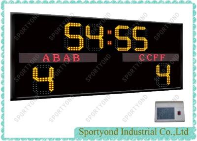 China Yellow Red Led Electronic Football Scoreboard For Futsal / Rugby , IP65 Waterproof for sale