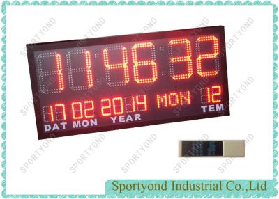 China Temperature Date Led Digital Clock Display for sale