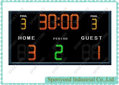 China College Electronic Football Scoreboards , Wireless Futsal Scores Display Boards for sale